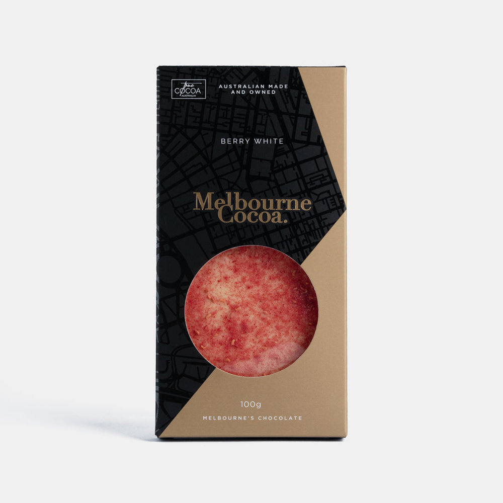 
                  
                    Small Batch Providore - Melbourne Cocoa - Berry White - front view
                  
                
