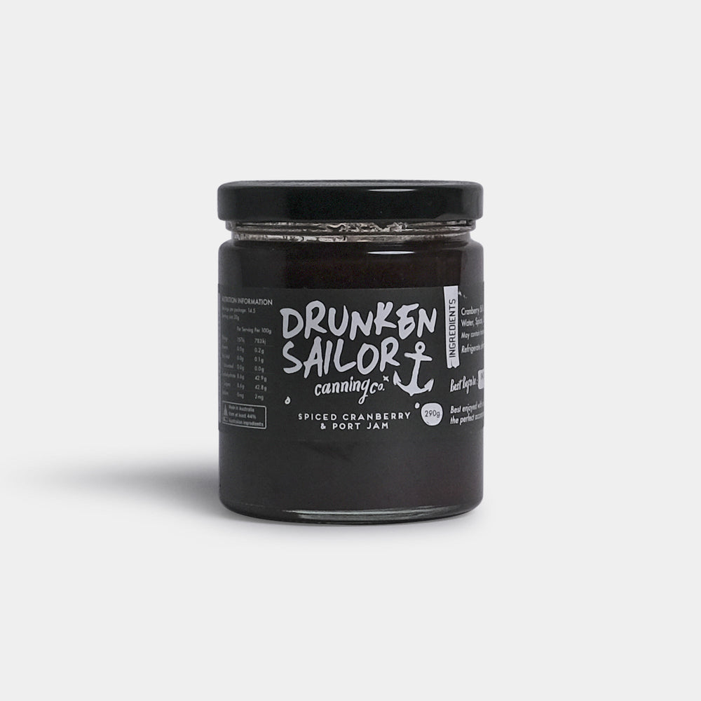 Small Batch Providore - Spiced Cranberry & Port Jam - front view