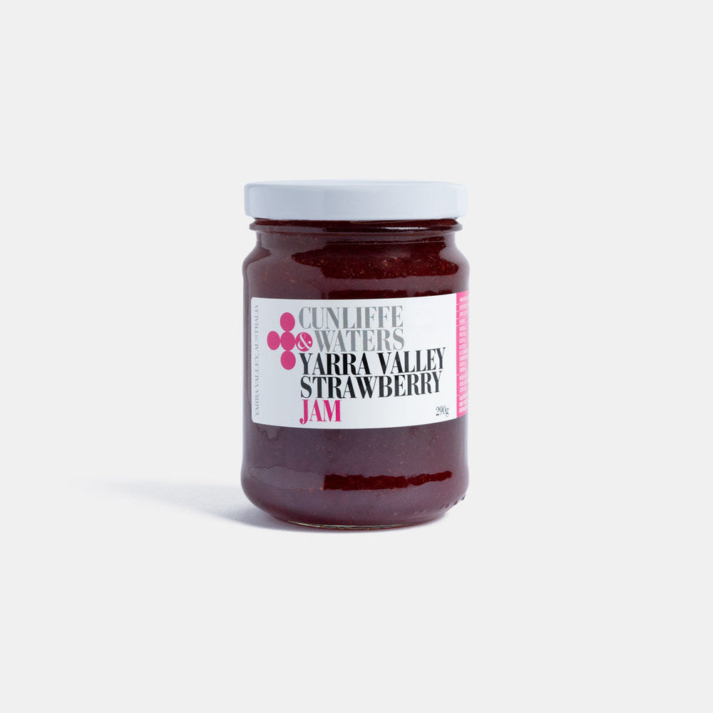 Small Batch Providore - Cunliffe & Waters - Yarra Valley Strawberry Jam - front view