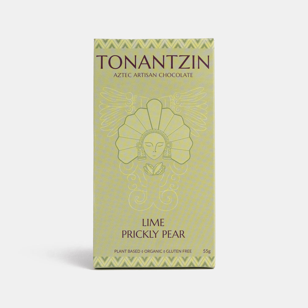 Small Batch Providore - Tonantzin Chocolate - Lime Prickly Pear - front view