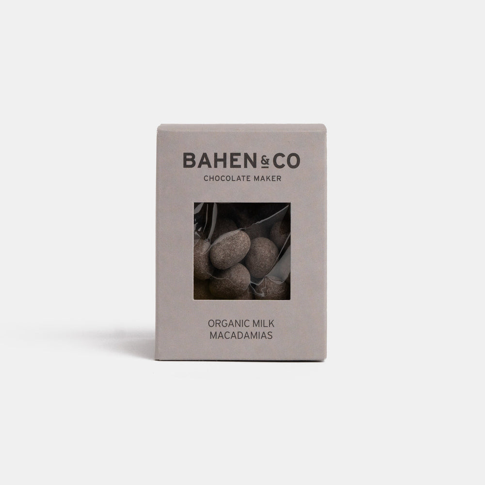 Small Batch Providore - Bahen & Co - Organic Milk Macadamias - front view