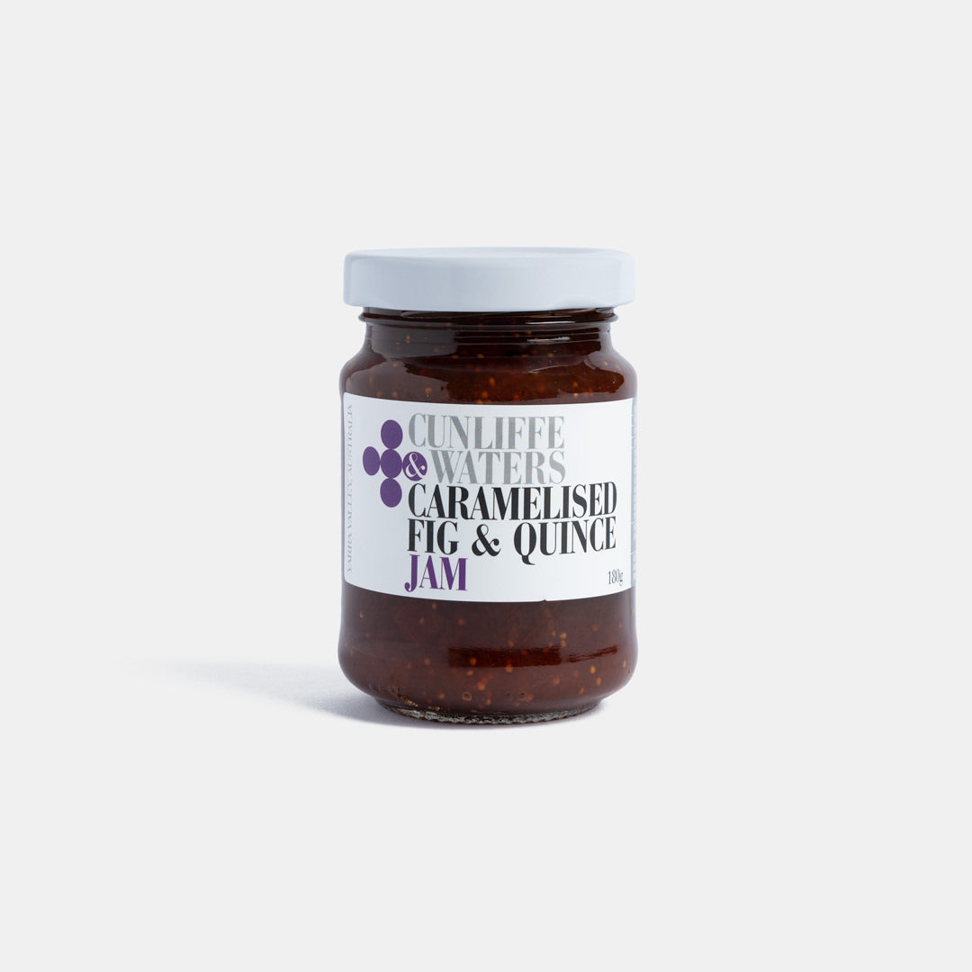 Small Batch Providore - Cunliffe & Waters - Caramelised Fig & Quince Jam - front view