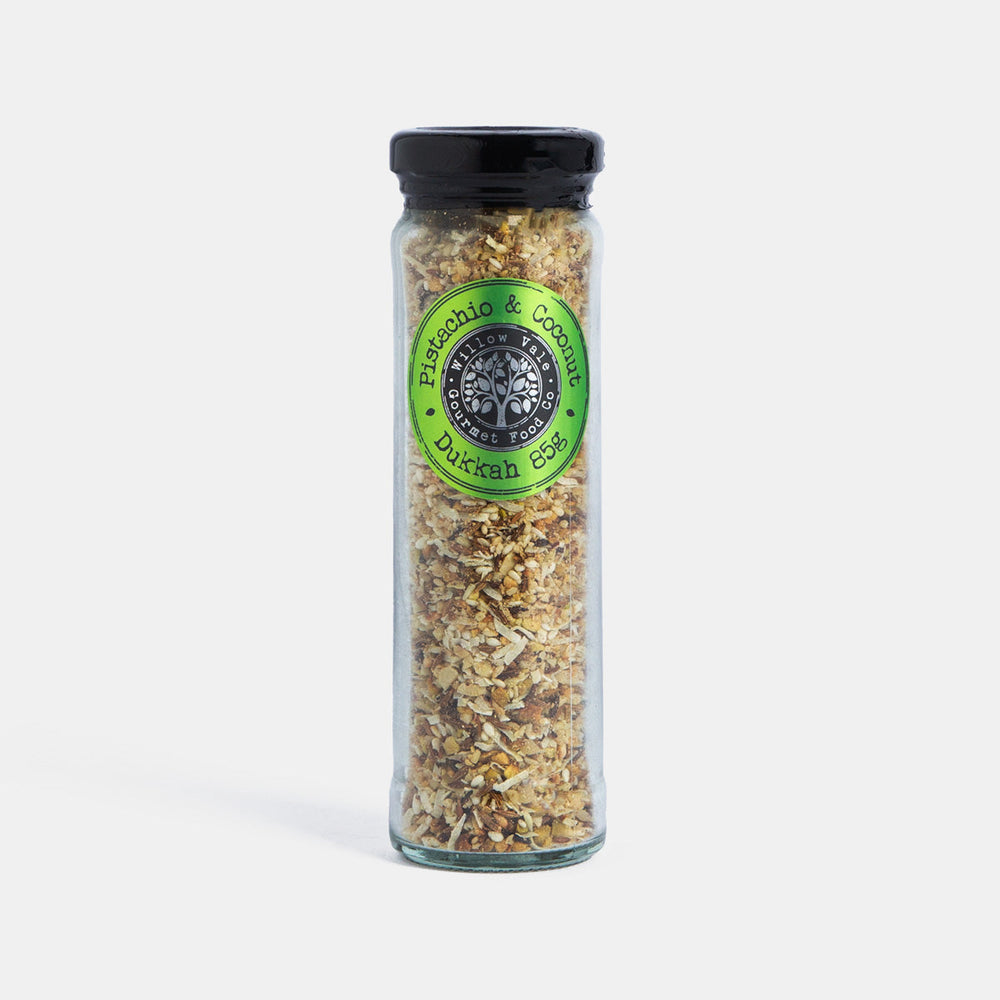 
                  
                    Small Batch Providore | Willow Vale Gourmet Food Co - Pistachio & Coconut Dukkah - front view
                  
                