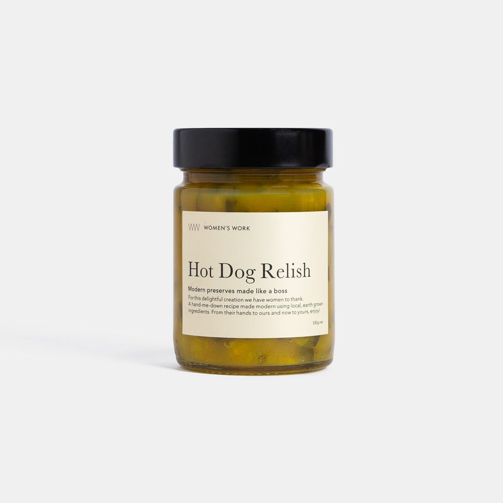 
                  
                    Small Batch Providore | Women's Work Hot Dog Relish - front view
                  
                